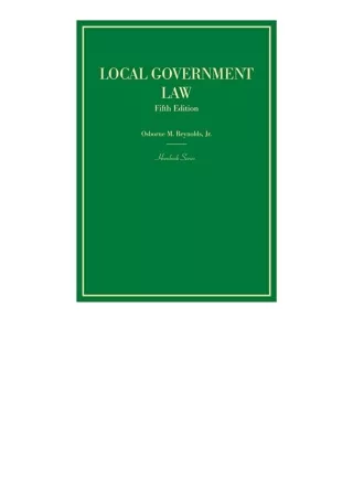 Download Local Government Law Hornbooks full