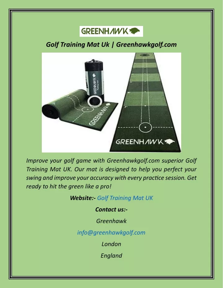 golf training mat uk greenhawkgolf com