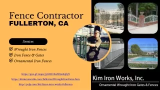 Iron Fence Contractor Fullerton, CA