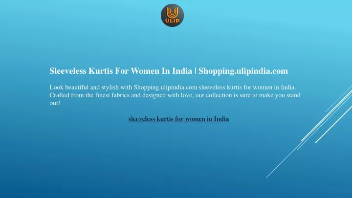 sleeveless kurtis for women in india shopping