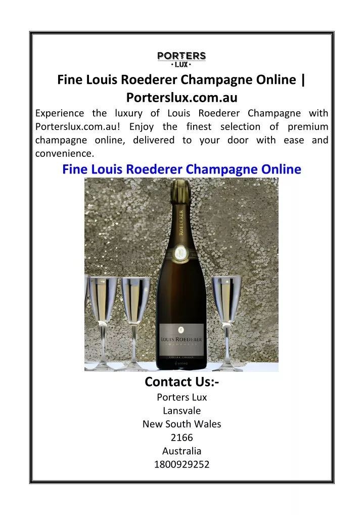fine louis roederer champagne online porterslux