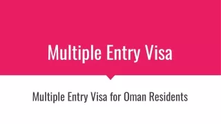 Unlock the World: Seamless Travel with Multiple Entry Visas