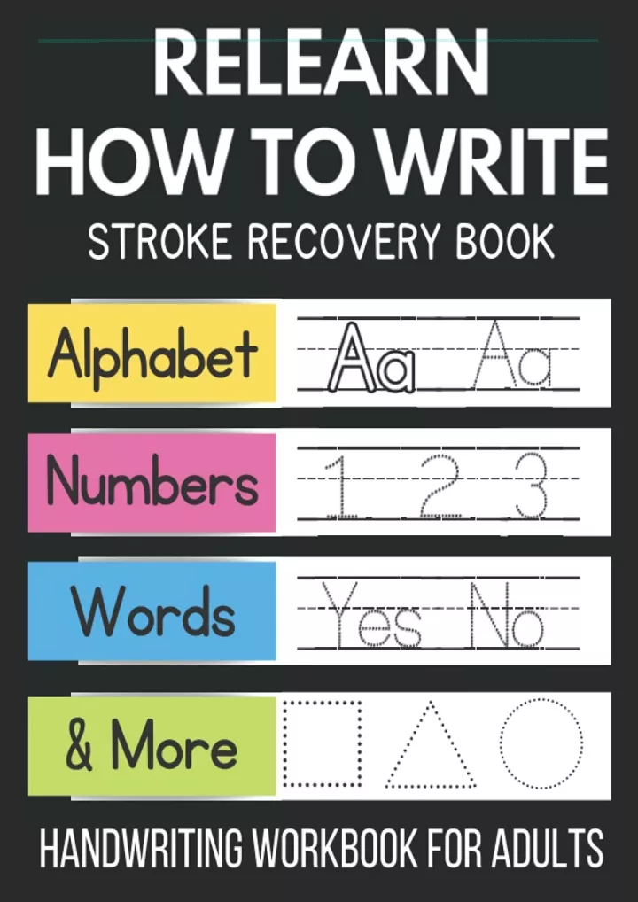 relearn how to write stroke recovery book