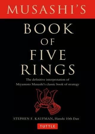 PDF/READ/DOWNLOAD Musashi's Book of Five Rings: The Definitive Interpretation of
