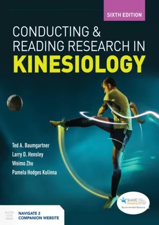 get [PDF] Download Conducting and Reading Research in Kinesiology download