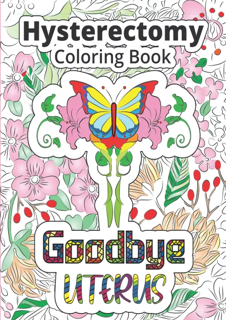 hysterectomy coloring book goodbye uterus