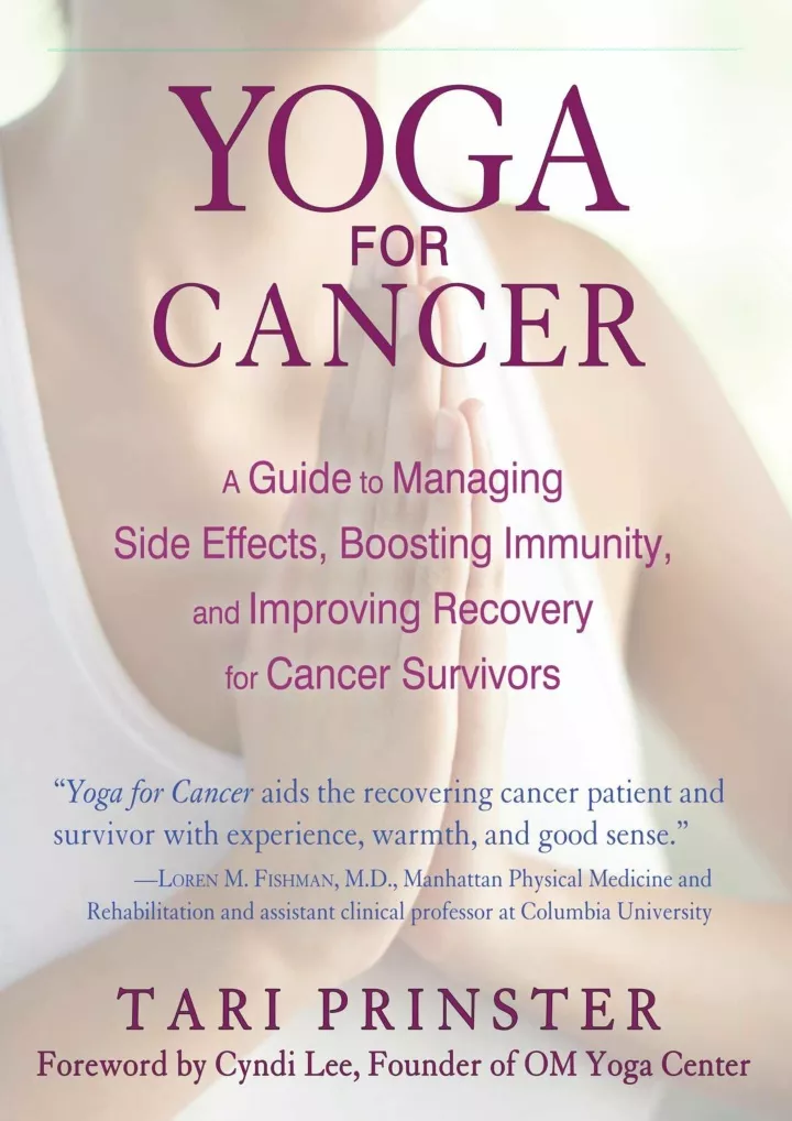 yoga for cancer a guide to managing side effects