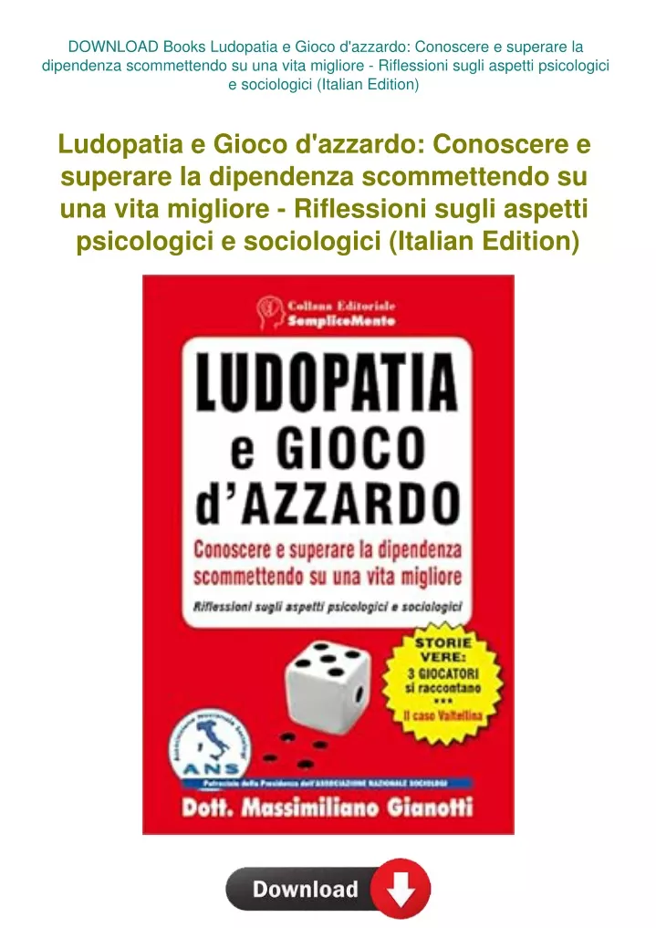 download books ludopatia e gioco d azzardo