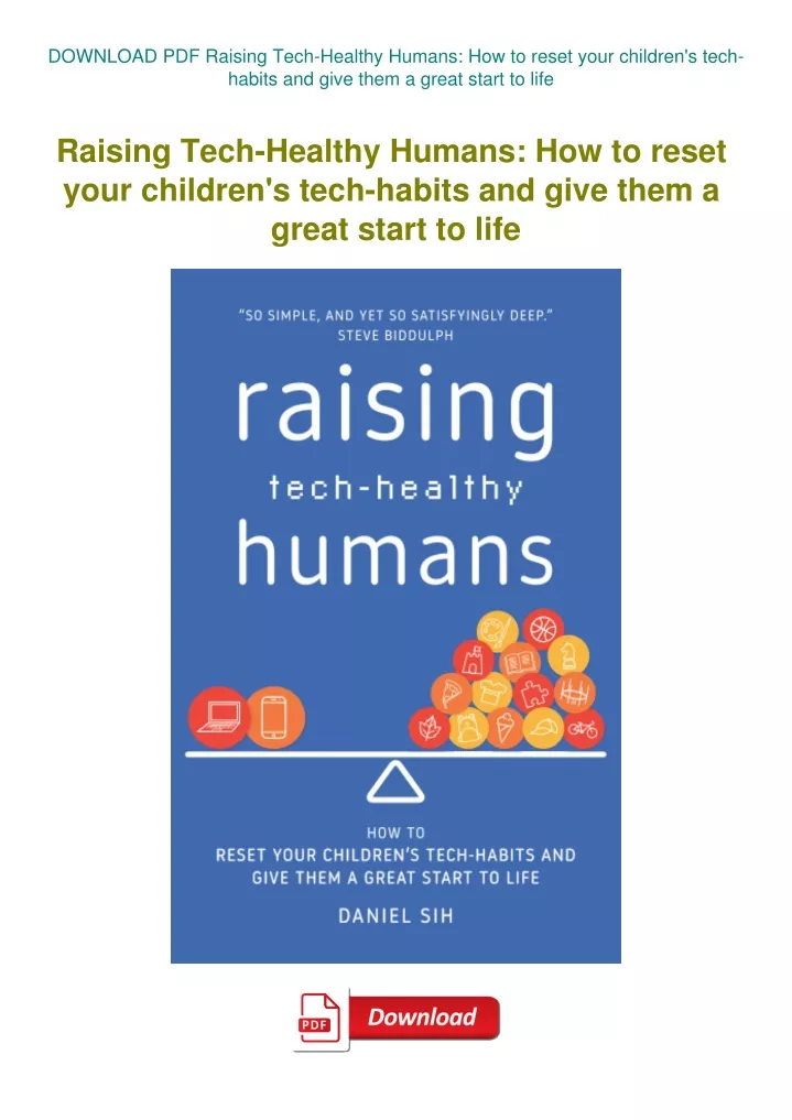 download pdf raising tech healthy humans