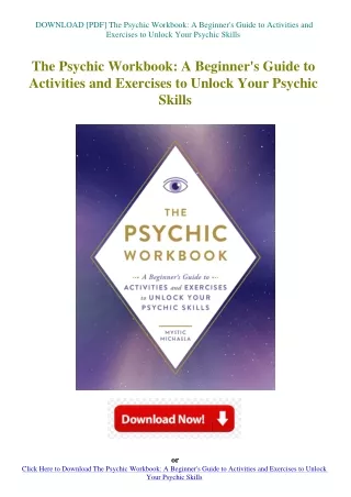 DOWNLOAD [PDF] The Psychic Workbook A Beginner's Guide to Activities and Exercis
