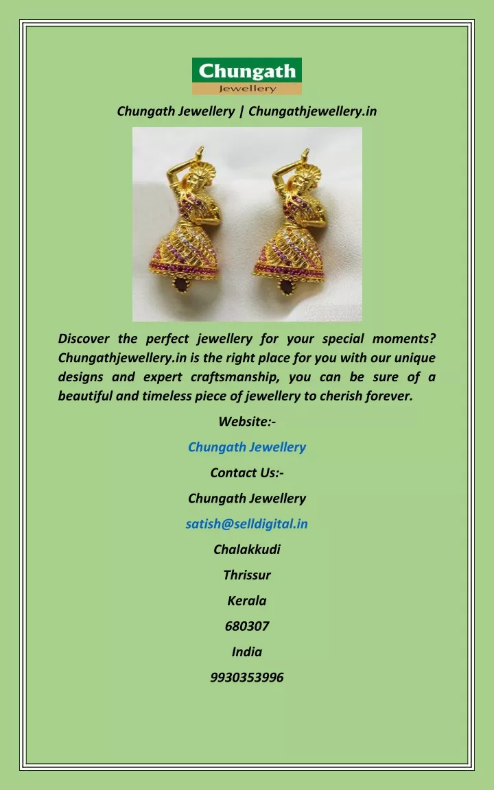 chungath jewellery chungathjewellery in