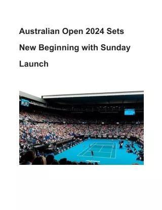 Peter Biantes - Australian Open 2024
