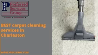 Professional Carpet Cleaning in Charleston: Expert Services for Pristine Floors