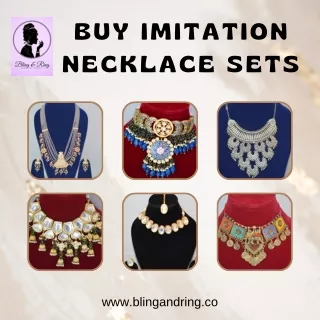 Artificial Jewellery Necklace Set - Bling And Ring