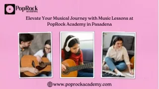 Music Lessons Pasadena by PopRock Academy