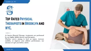 Discover Expert Physical Therapy in Brooklyn | SARRICA PT
