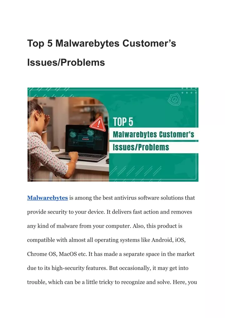 top 5 malwarebytes customer s