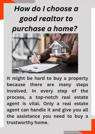 What qualities should I look for in a realtor when buying a home?