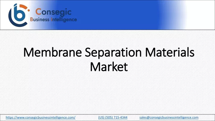 membrane separation materials market