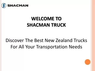 Discover The Best Deals On New Zealand Trucks In Auckland