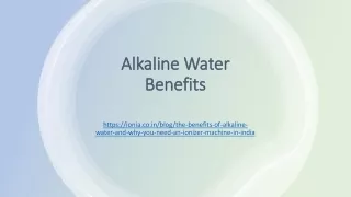 PPT - Alkaline Water Benefits and Side Effects on Kidney and Liver ...