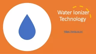 water ionizer technology