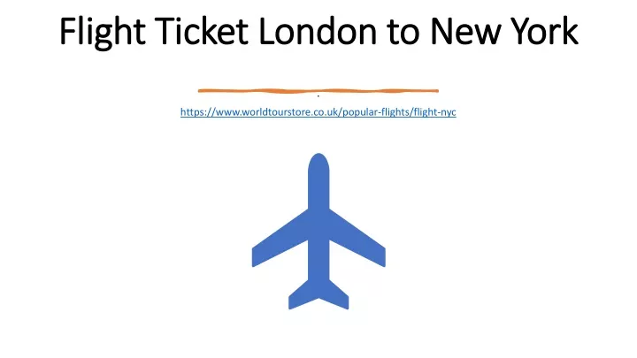 flight ticket london to new york