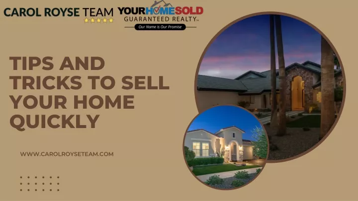 tips and tricks to sell your home quickly
