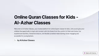 The Rise of Online Quran Classes for Kids