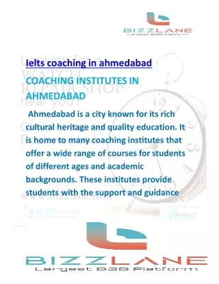 Ielts coaching in ahmedabad Bizzlane