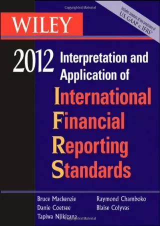 get [PDF] Download Wiley IFRS 2012: Interpretation and Application of International Financial