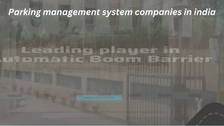 parking management system companies in india