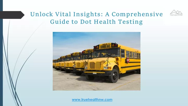 unlock vital insights a comprehensive guide to dot health testing