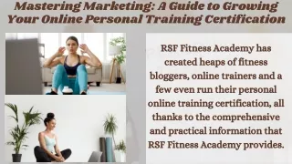 Mastering Marketing A Guide to Growing Your Online Personal Training Certification