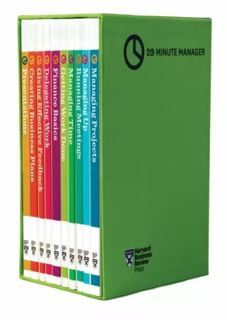 PDF_ HBR 20-Minute Manager Boxed Set (10 Books) (HBR 20-Minute Manager Series)