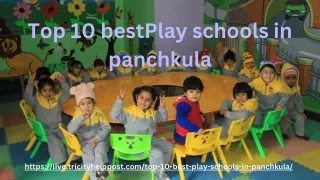 best Play schools