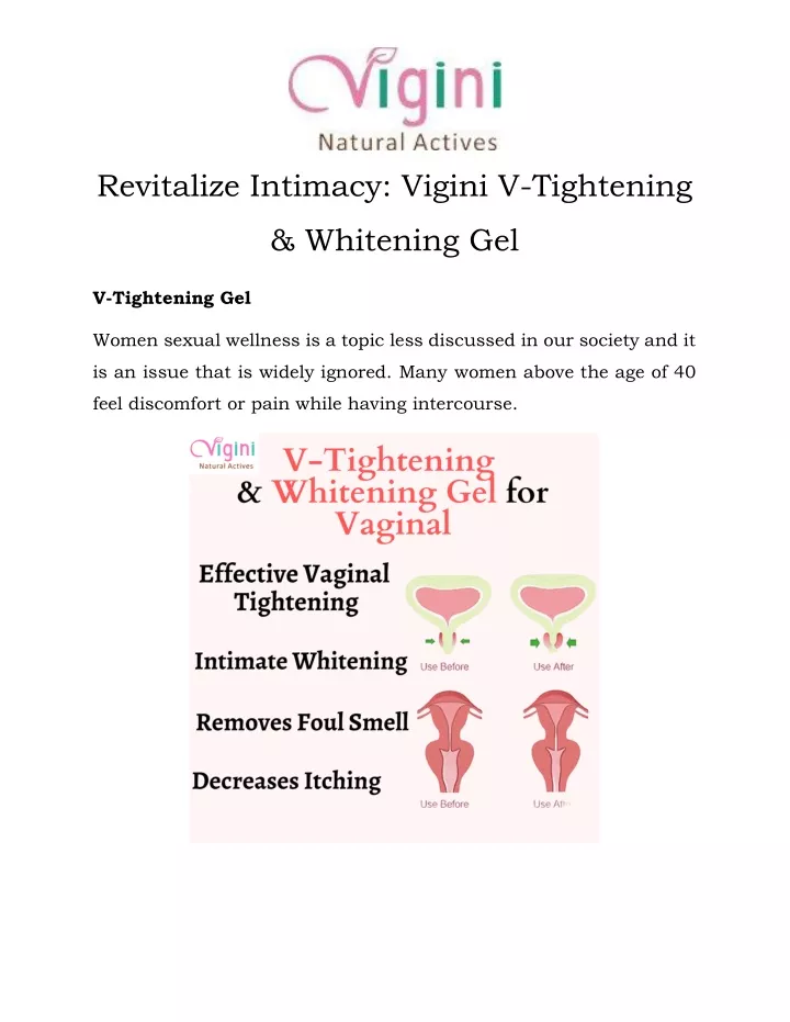 revitalize intimacy vigini v tightening