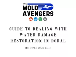 guide to dealing with water damage restoration