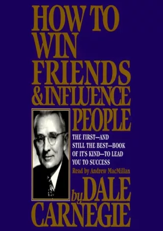 DOWNLOAD/PDF How to Win Friends & Influence People