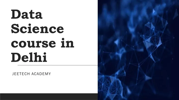 data science course in delhi