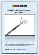 Best Electrical Cables In India | Mgckart - slide 1