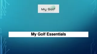 my golf essentials