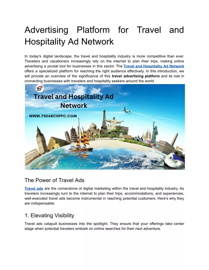 advertising hospitality ad network