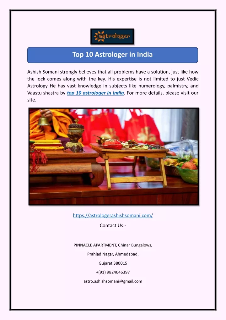 top 10 astrologer in india