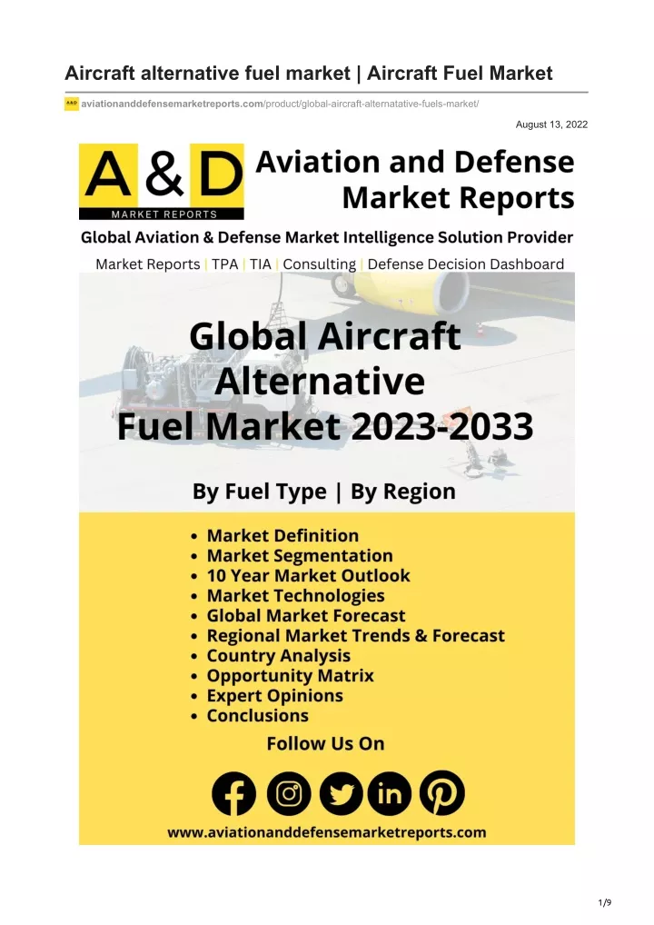 aircraft alternative fuel market aircraft fuel