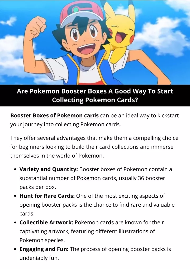 are pokemon booster boxes a good way to start