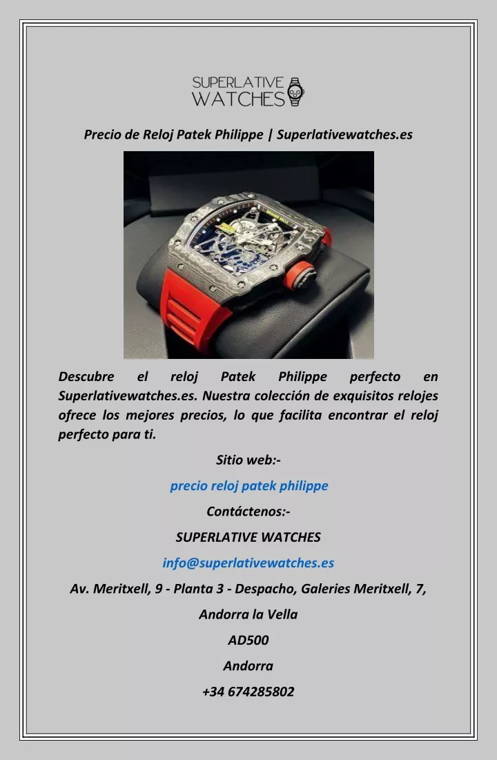 precio de reloj patek philippe superlativewatches