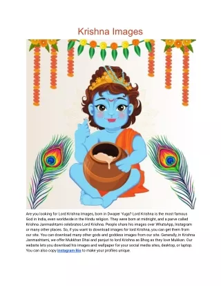 Krishna Images