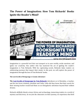 The Power of Imagination_ How Tom Richards' Books Ignite the Reader's Mind