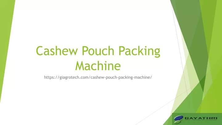 cashew pouch packing machine